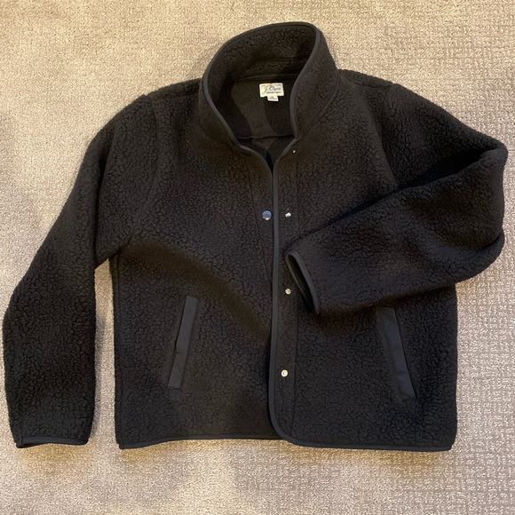 j crew fleece coat
